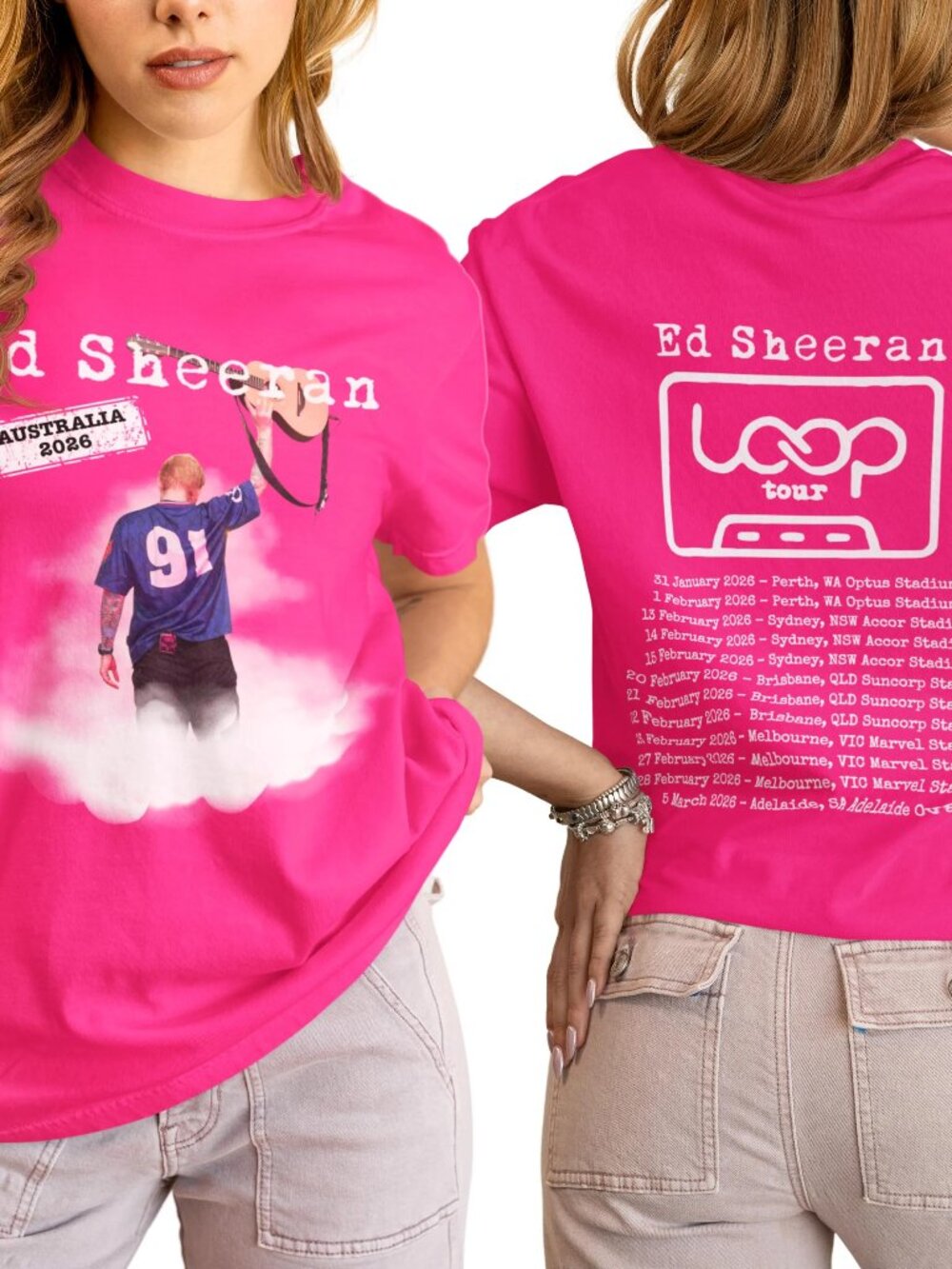 Ed Sheeran Australian Loop Tour 2026 T-shirt